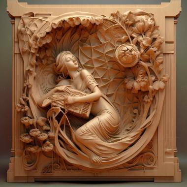 Patterns and decorations Victor Horta 4 3d model